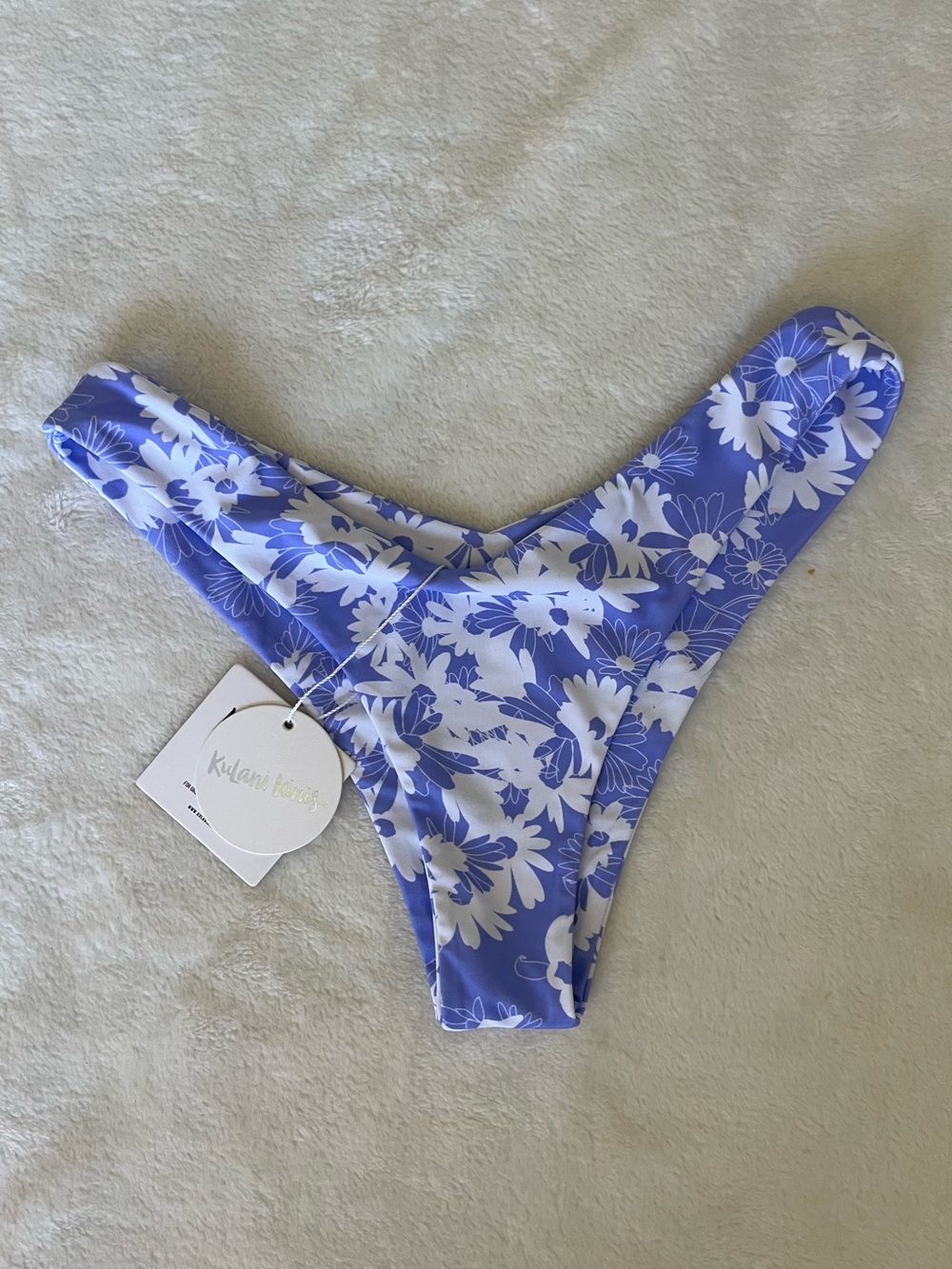 Kulani Kinis Blue & White Floral Bikini Bottoms